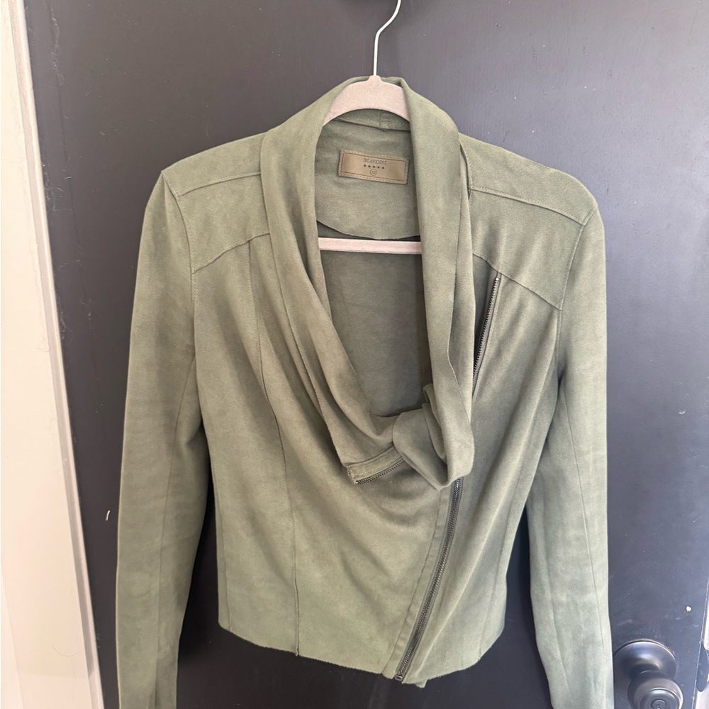 Blank NYC Sage Green Faux Suede Jacket - Picture 3 of 6